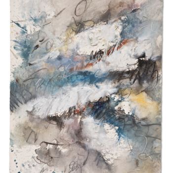 Malerei mit dem Titel "Cloud signs" von Baruj Salinas, Original-Kunstwerk, Gouache