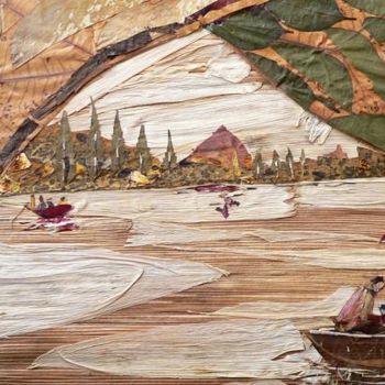 Peinture intitulée "Boat View from Boat" par Basant Soni, Œuvre d'art originale
