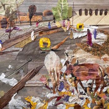 Pintura intitulada "Road Garbage with C…" por Basant Soni, Obras de arte originais