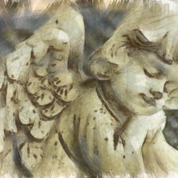 Dessin intitulée "angel-pencil.jpg" par Basilo Enesto, Œuvre d'art originale