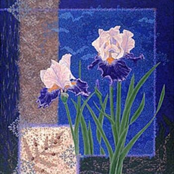 Arts numériques intitulée "Iris Flower Bearded…" par Fine Art Prints Fish Flowers Baslee Troutman, Œuvre d'art originale, Au…