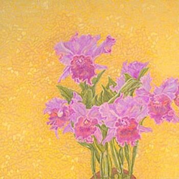 Digital Arts titled "Orchid Flower Art O…" by Fine Art Prints Fish Flowers Baslee Troutman, Original Artwork