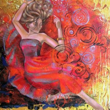 Painting titled "DreamGirl" by Natalia Basova, Original Artwork, Oil