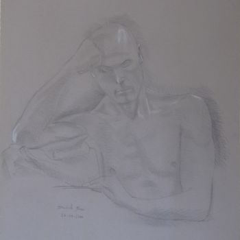 Drawing titled "DISEGNO 002" by Daniele Bassi, Original Artwork, Pencil