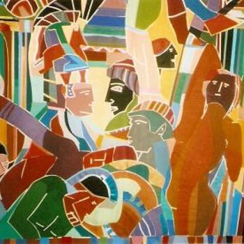 Painting titled "Carnival" by Elliot Bassman, Original Artwork