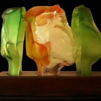 Sculpture titled "moods" by Batia Mach Shepherd, Original Artwork, Glass