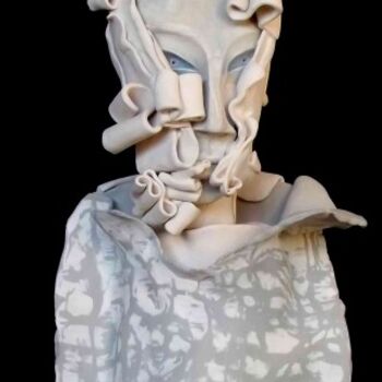 Sculpture intitulée "Mascarade" par Batich, Œuvre d'art originale, Céramique