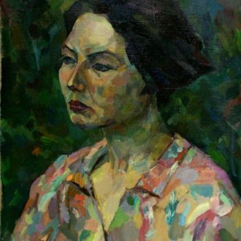 Ζωγραφική με τίτλο "Портрет Ольги" από Александр Батурин, Αυθεντικά έργα τέχνης
