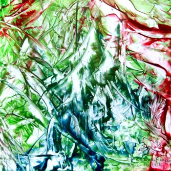 Painting titled "220e Verwerfungen2.…" by Robert Bauer, Original Artwork, Encaustic