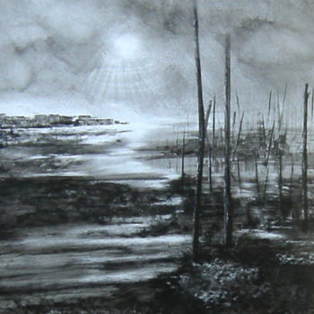 Картина под названием "les-horizons-ont-pa…" - Jean Claude Baumier ( Maître Pastelliste, Подлинное произведение искусства