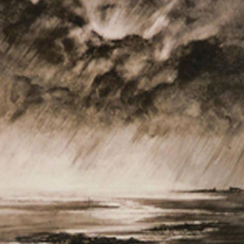 Peinture intitulée "orage-en-vue-70x50.…" par Jean Claude Baumier ( Maître Pastelliste, Œuvre d'art originale