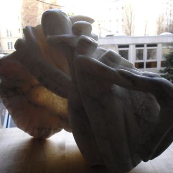 Sculpture titled "protection" by Desmaison, Original Artwork, Stone