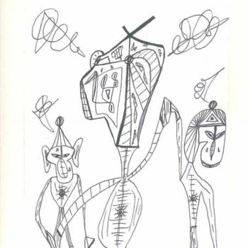 「Picasso et ses frèr…」というタイトルの描画 Laurent Bavellaによって, オリジナルのアートワーク