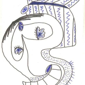 Drawing titled "pi_622_bavella.jpg" by Laurent Bavella, Original Artwork