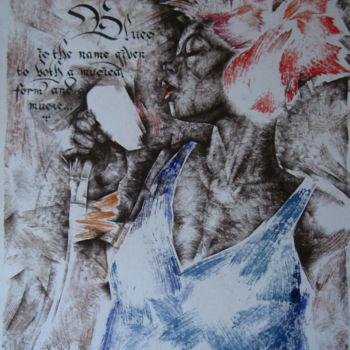 Painting titled "Blues" by Bayaro, Original Artwork
