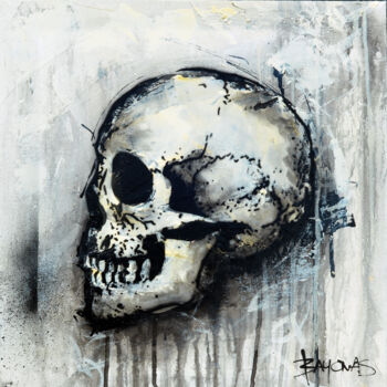 Peinture intitulée "Memento Mori" par Bayonas, Œuvre d'art originale, Encre