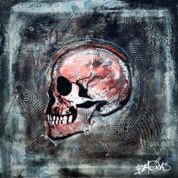 Painting titled "Memento Mori" by Bayonas, Original Artwork, Ink