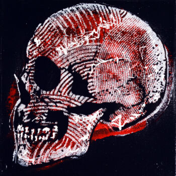 Painting titled "Memento Mori" by Bayonas, Original Artwork, Ink