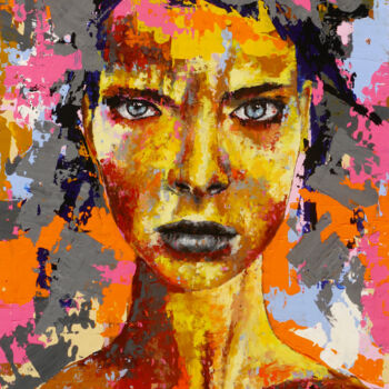Pintura titulada "Confusion & Face C…" por Bazévian Delacapucinière, Obra de arte original, Oleo