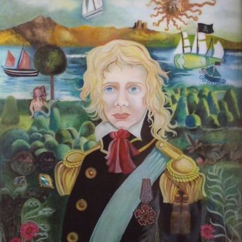 「L'irlandais」というタイトルの絵画 Francoise Bazinによって, オリジナルのアートワーク