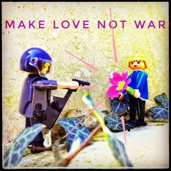 摄影 标题为“Make love not war” 由Bazoocat, 原创艺术品, 操纵摄影