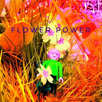 Photography titled "Flower Power" by Bazoocat, Original Artwork, Manipulated Photography