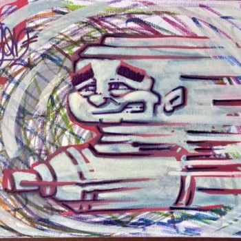 Schilderij getiteld "o menino graffiti" door Bboy Tattoo, Origineel Kunstwerk, Acryl
