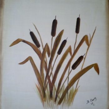 Painting titled "Bull Rushes" by B.Corey, Original Artwork