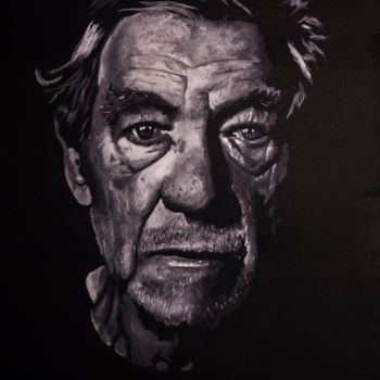 Painting titled "IAN MCKELLEN" by Bct, Original Artwork