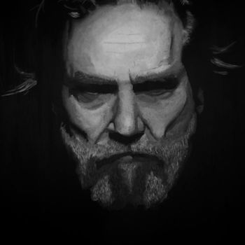 Painting titled "Jeff Bridges" by Bct, Original Artwork