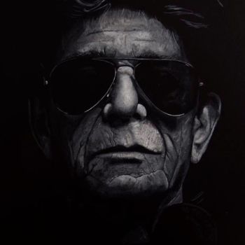 Painting titled "Lou Reed" by Bct, Original Artwork