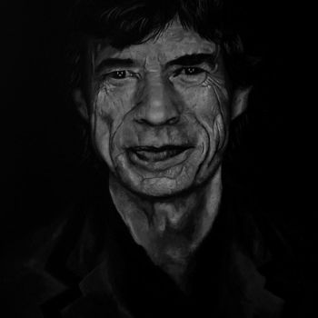 Painting titled "Mike Jagger" by Bct, Original Artwork