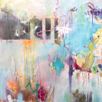 Картина под названием "Home XXL" - Bea Schubert, Подлинное произведение искусства, Акрил Установлен на Деревянная рама для н…