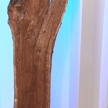 Скульптура под названием "North sea drift woo…" - Benoit Van Canneyt, Подлинное произведение искусства, Дерево