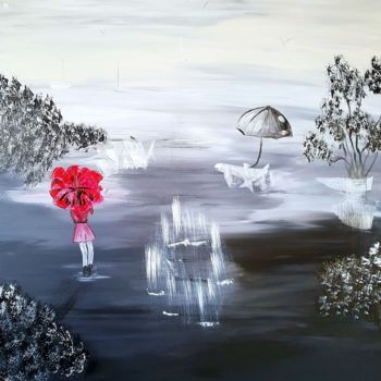绘画 标题为“GRIS peinture acryl…” 由Beata Dautrey, 原创艺术品, 丙烯
