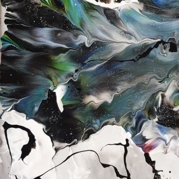 Malerei mit dem Titel "Le ciel II" von Beata Dautrey, Original-Kunstwerk, Acryl