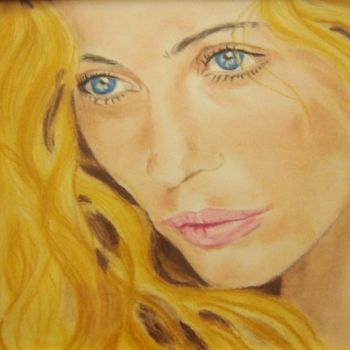 Drawing titled "Emmanuelle Béart" by Beam, Original Artwork