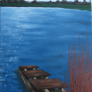 Schilderij getiteld "vieux ponton" door Beam, Origineel Kunstwerk