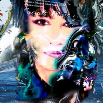 Digitale Kunst mit dem Titel "Aqua - Summer Woman" von Beata Gulimov, Original-Kunstwerk, Digitale Malerei