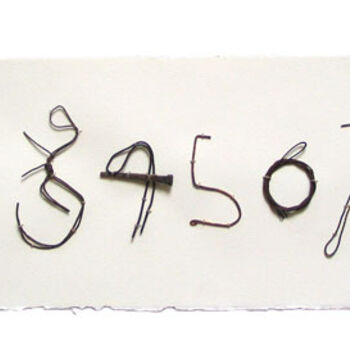 Κολάζ με τίτλο "Numbers" από Beata Wehr, Αυθεντικά έργα τέχνης