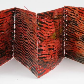 Collages titled "Red book" by Beata Wehr, Original Artwork