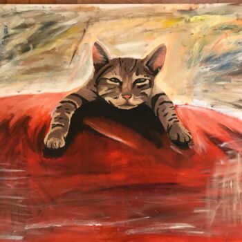 Painting titled "relax" by Beatrice Buccella, Original Artwork, Acrylic