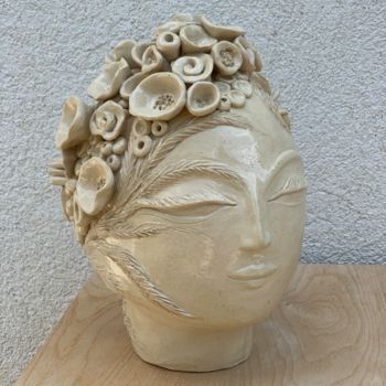 Sculpture intitulée "Jasmine" par Béatrice Couvret, Œuvre d'art originale, Argile