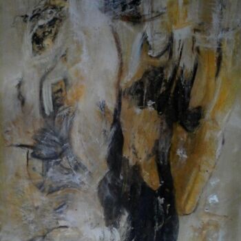Pittura intitolato "tb-p50-jaune.jpg" da Béatrice D, Opera d'arte originale, Acrilico