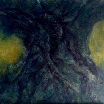Peinture intitulée "l'olivier" par Béatrice Farge, Œuvre d'art originale, Huile