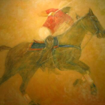 Peinture intitulée "polo" par Béatrice Farge, Œuvre d'art originale, Huile Monté sur Châssis en bois