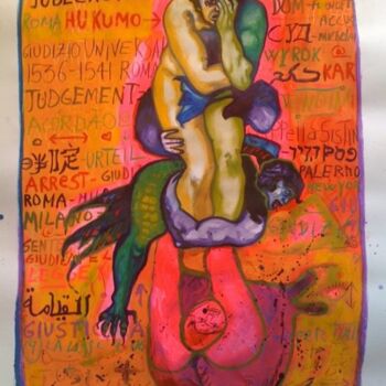 Painting titled "Sentencia" by Beatrice Feo Filangeri, Original Artwork