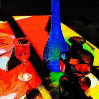 Photographie intitulée "verre et carafes" par Béatrice Marie Penaud, Œuvre d'art originale