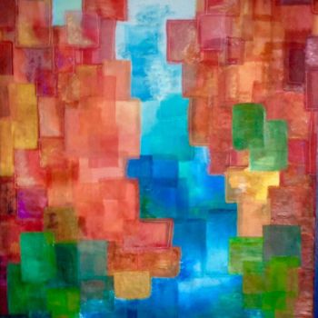 "ESTEREL" başlıklı Tablo Béatrice Marty tarafından, Orijinal sanat, Pigmentler Ahşap Sedye çerçevesi üzerine monte edilmiş