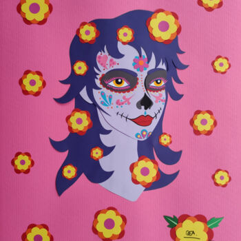 Collages titled "Catrina" by Beatrice Sartori, Original Artwork, Collages